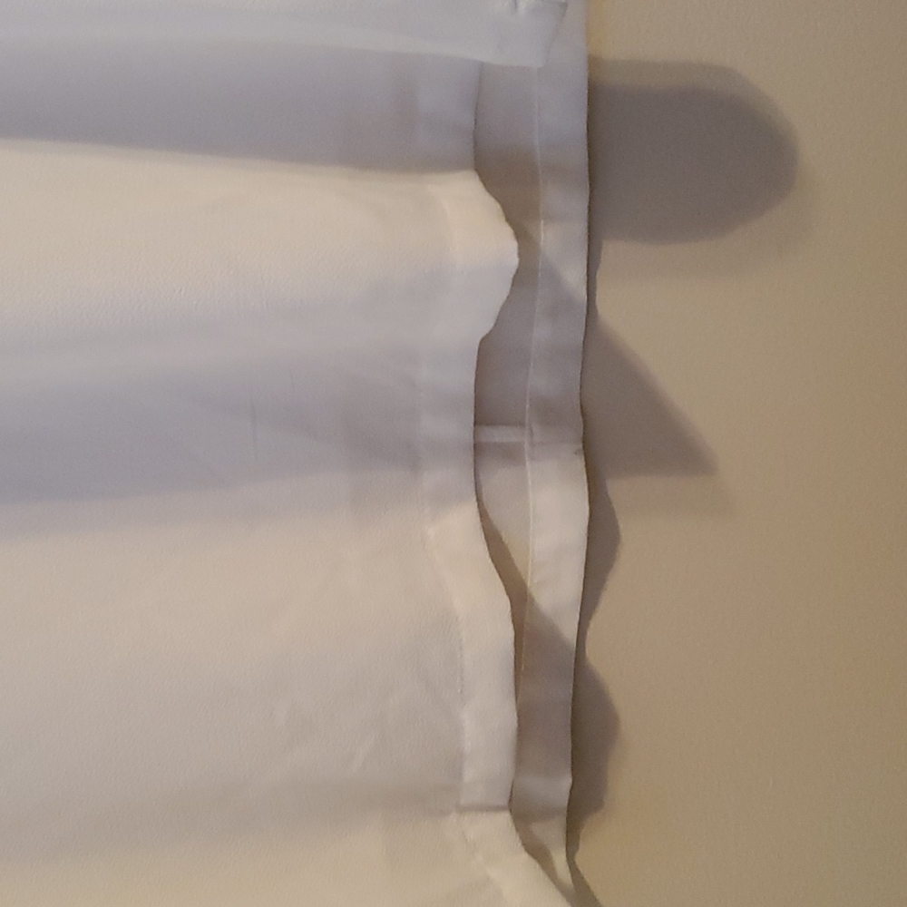 Belongsci white midi  oversized dress with ruffle elbow length sleeves - Picture 5 of 6